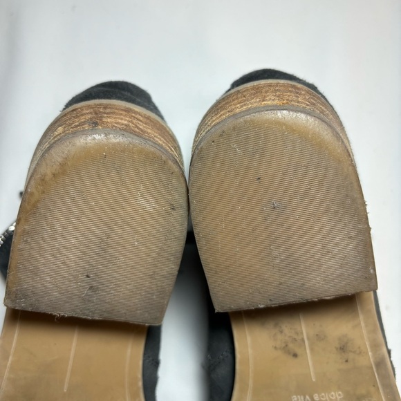 DOLCE VITA Sz 10 Sutton Suede Booties Double Zipper Almond Toe Low Stacked Heel - Picture 8 of 10